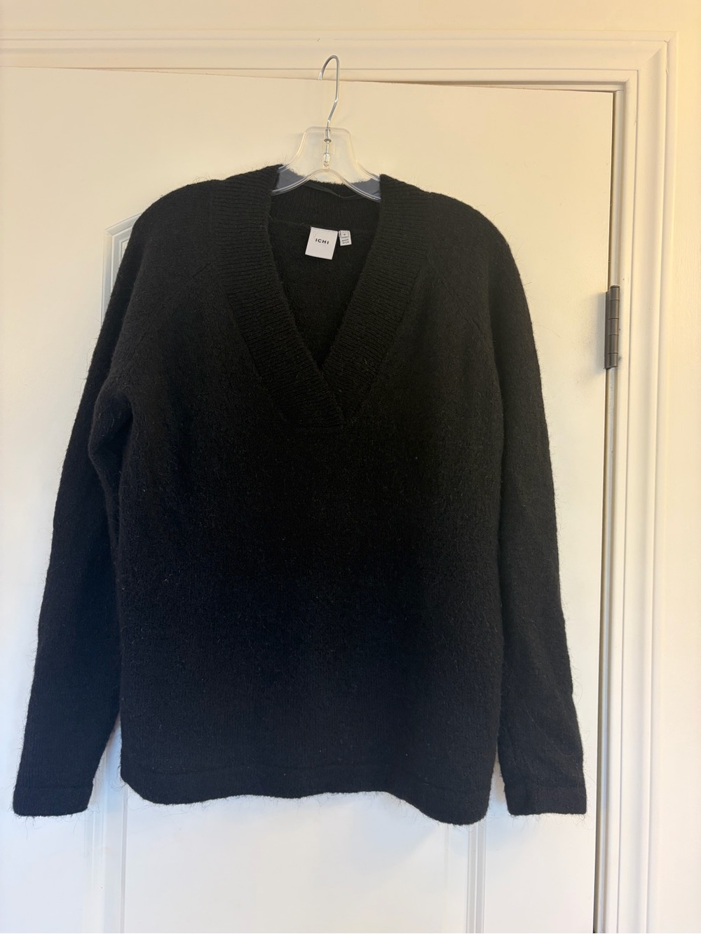 Classic Black V-Neck Sweater - Women